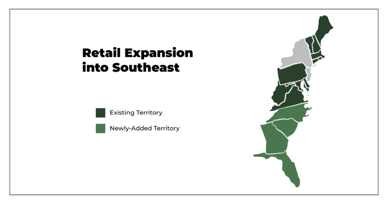 A.J. Letizio Retail Division expands coverage through the Mid-Atlantic region.